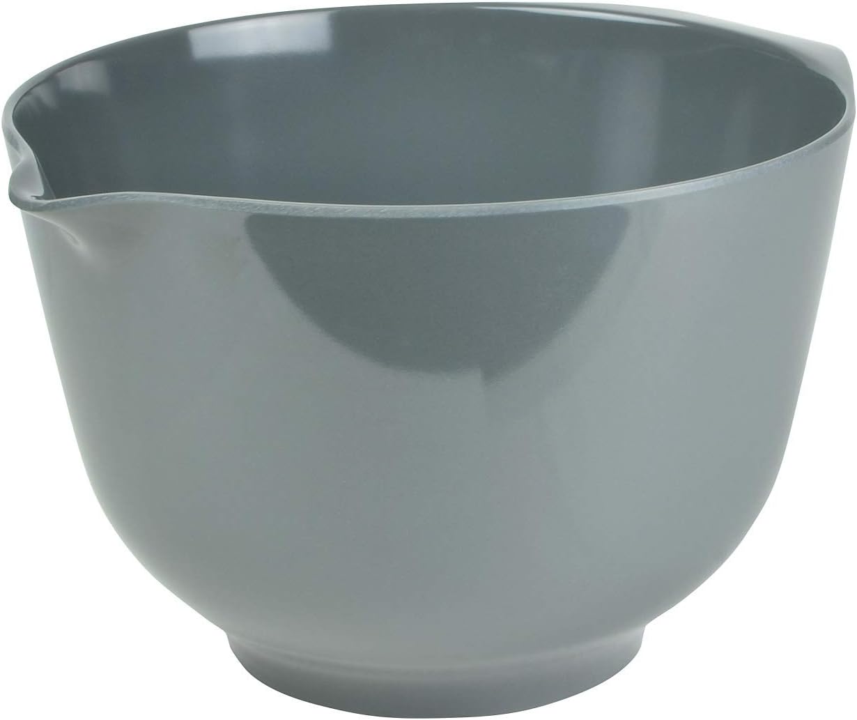 Hutzler Classic 2 Liter Melamine Mixing Bowl, Gray