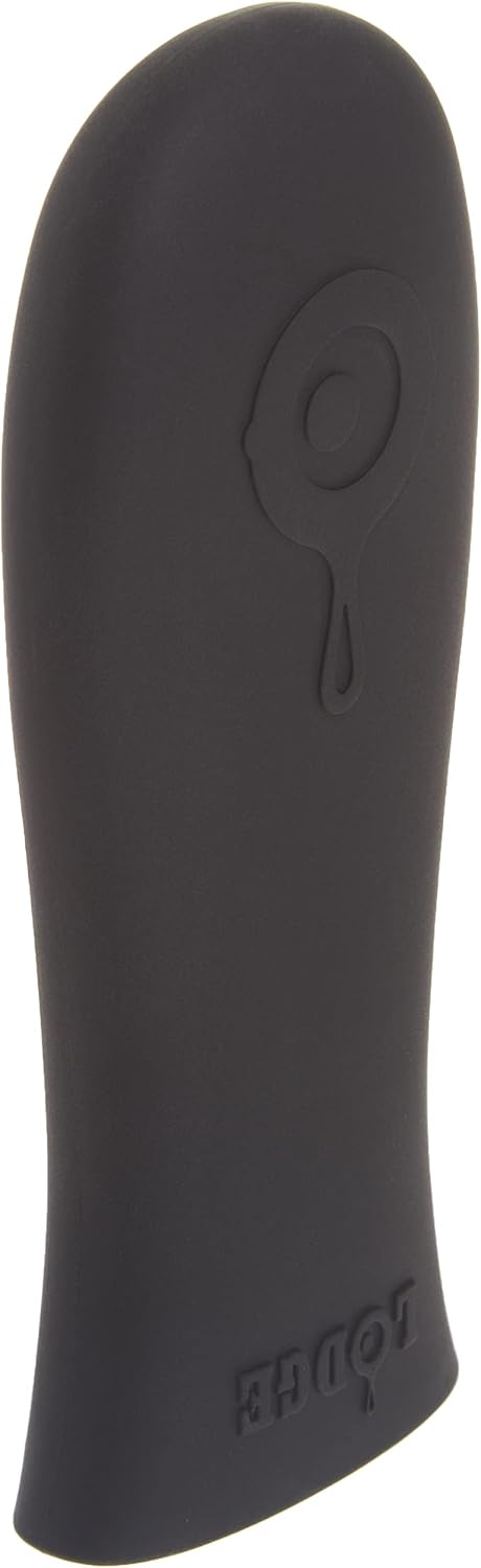 Lodge Silicone Hot Handle Holder and Silicone Assist Handle Holder Set for Lodge Cast Iron Skillets, Black