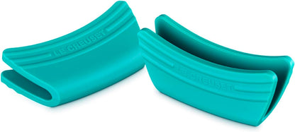 Le Creuset Silicone Set of 2 Handle Grips, 5" x 2 1/2" each, Black