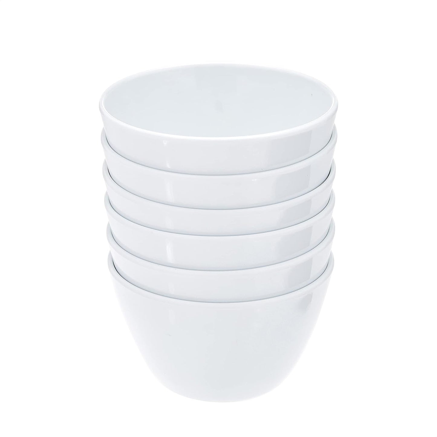 Amazon Basics Mixing Bowls with Lids, Nesting Melamine Serving Bowls, Non-Slip Base, BPA Free, Dishwasher Safe, 5 Sizes, Blue and White Floral, Set of 10