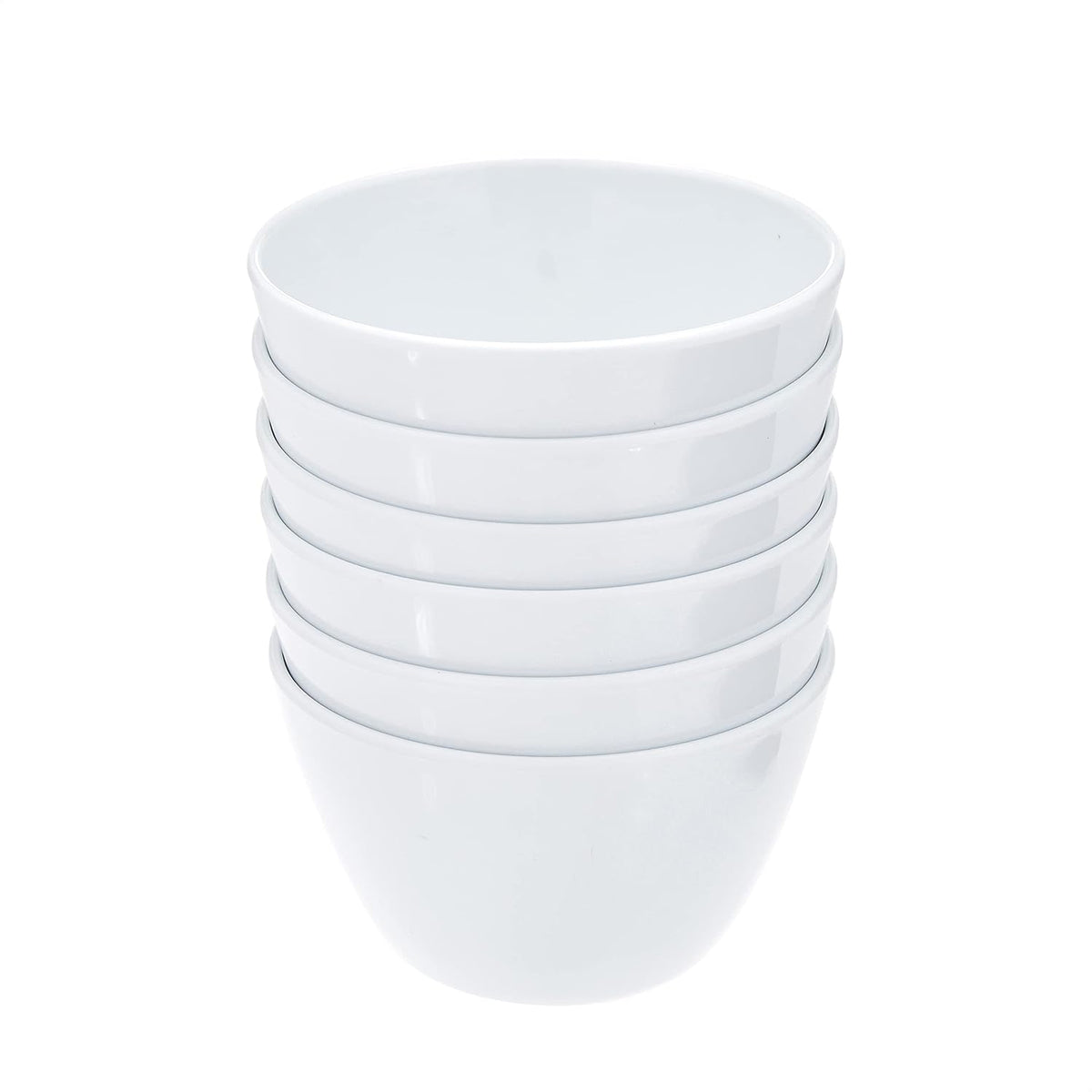 Amazon Basics Mixing Bowls with Lids, Nesting Melamine Serving Bowls, Non-Slip Base, BPA Free, Dishwasher Safe, 5 Sizes, Blue and White Floral, Set of 10