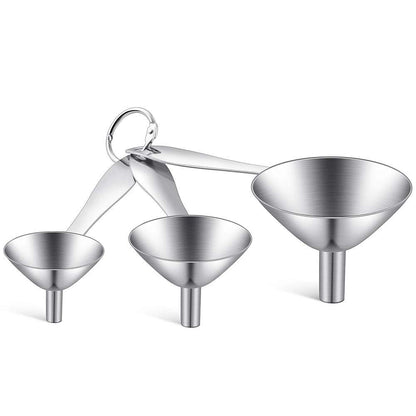 2pcs Canning Funnels for Filling Mason Jars with Strainer, Food Grade Stainless Steel Funnels for Kitchen Use, Metal Wide Mouth Funnel for Mason Jar