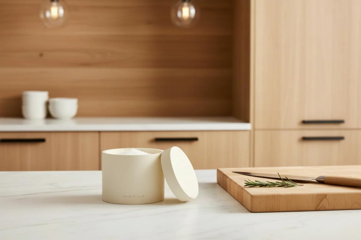 scout & june Modern Salt Cellar With Lid