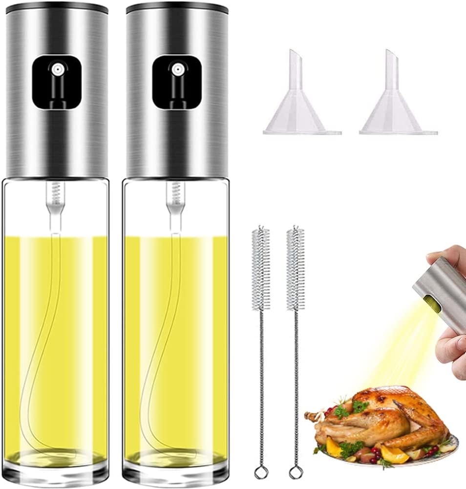 Oil Sprayer for Cooking Olive Oil Sprayer Mister for Air Fryer Vegetable Vinegar Oil Portable Mini Kitchen Gadgets for Baking,Salad,Grilling,BBQ,Roasting