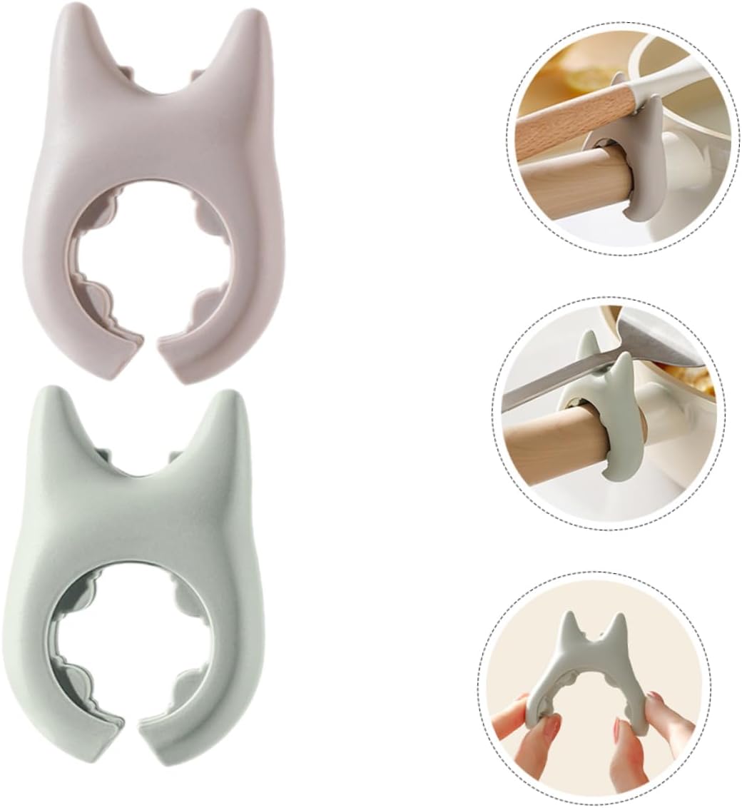 Silicone Spoon Holder Pot Clip 2pcs Boil over Stopper