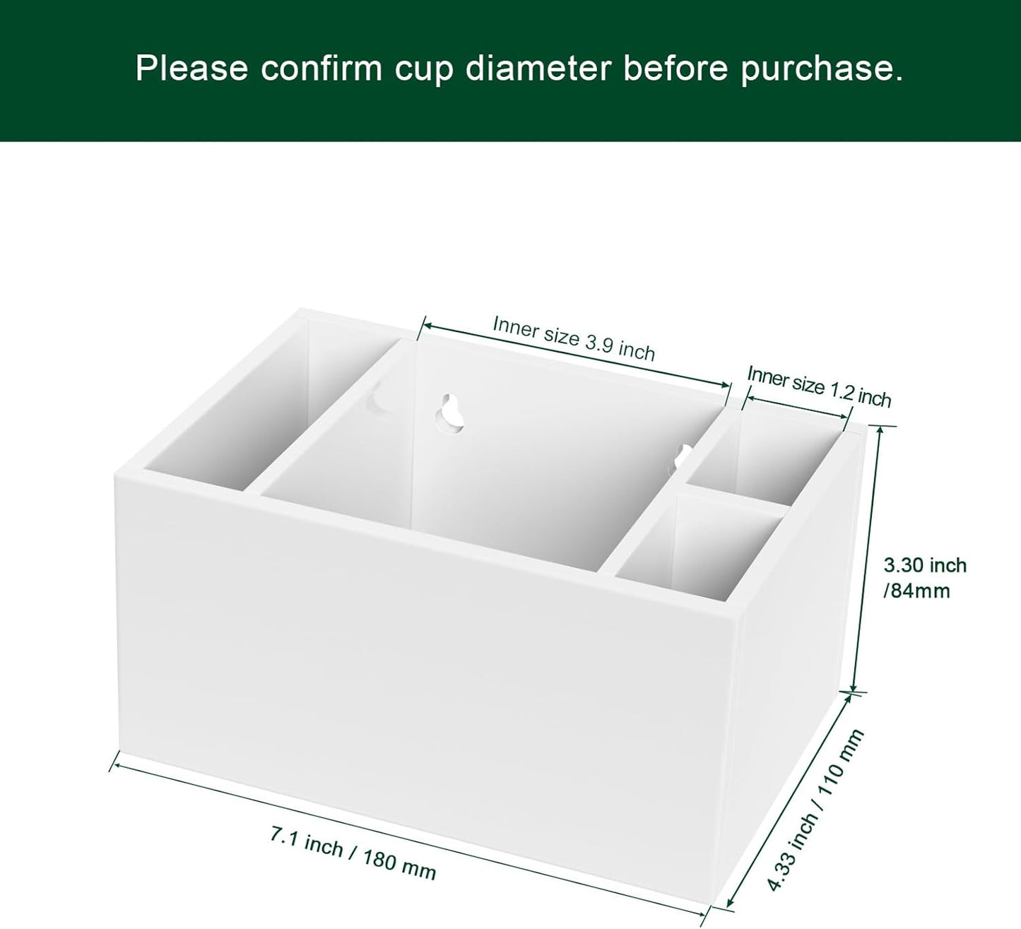 Double Cup Holder with Marker Slot, Party Cup Dispenser Acrylic Cup Organizer Mark Your Cup and Drink Up Caddy Modern Bar Counter Decor, Clear