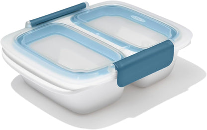 OXO Good Grips Prep & Go Snack & Dip Container, Snack Fuss-Free on the Move, Leakproof Reusable Small Meal Food Storage and Lid, Food Containers with Lids, Snack Organizer, 1.6 Cups/0.4 L