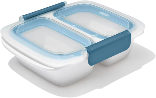 OXO Good Grips Prep & Go Snack & Dip Container, Snack Fuss-Free on the Move, Leakproof Reusable Small Meal Food Storage and Lid, Food Containers with Lids, Snack Organizer, 1.6 Cups/0.4 L