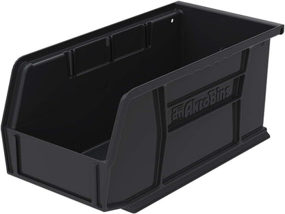 Akro-Mils 30230 AkroBins Plastic Storage Bins, Space-Saving Stackable Bins for Garage, Pantry, Craft Organization, 10.5 "L x 5.5 "W x 5"H, Blue, 12-Pack