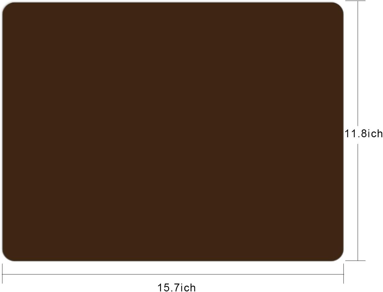 Silicone Placemats, Food-Grade Non-Slip Waterproof, Dining, Stain Resistant, Countertop Protector, Kitchen Counter Mat, Heat Resistant, Baking mat Dishwasher Safe (23.6"×15.7"-1pack, Black)
