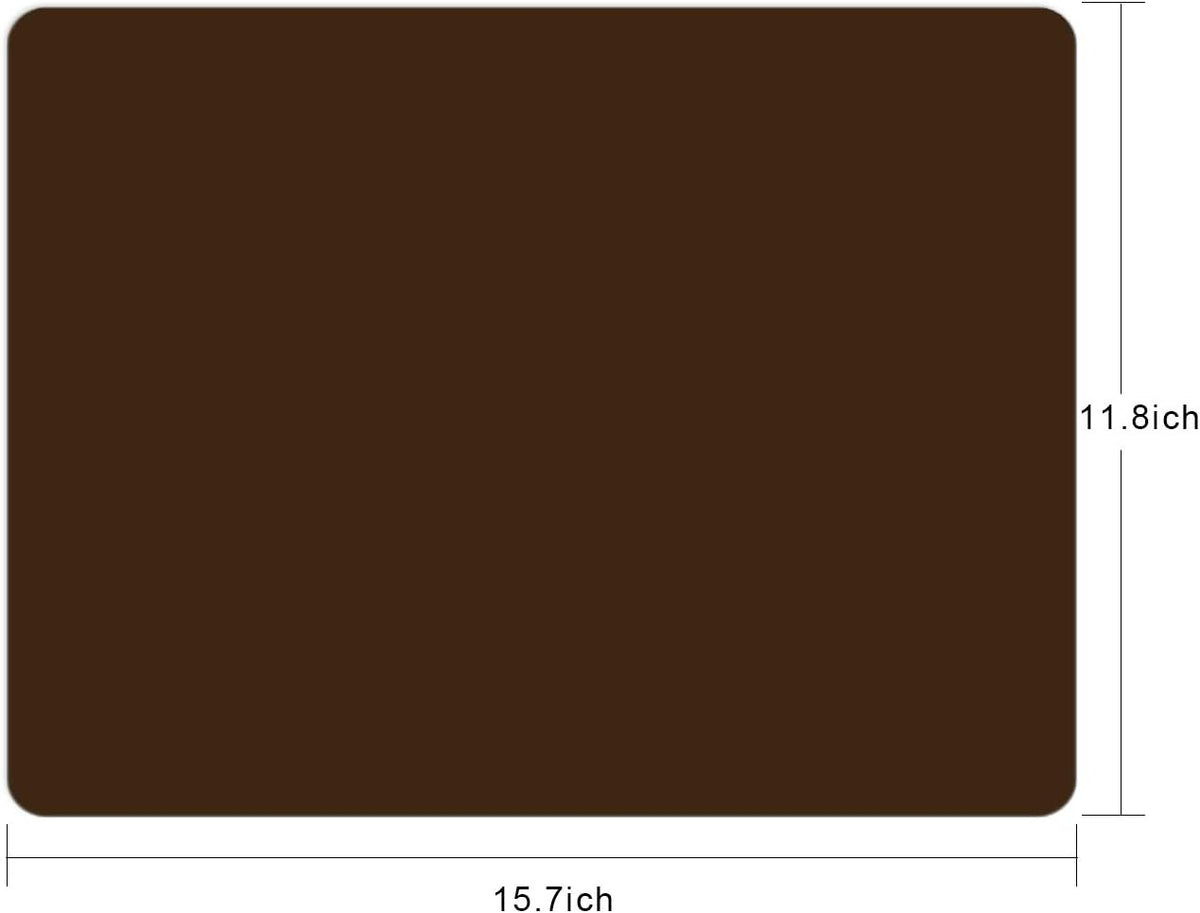 Silicone Placemats, Food-Grade Non-Slip Waterproof, Dining, Stain Resistant, Countertop Protector, Kitchen Counter Mat, Heat Resistant, Baking mat Dishwasher Safe (23.6"×15.7"-1pack, Black)