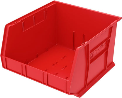 Akro-Mils 30270 AkroBins Plastic Storage Bins, Space-Saving Stackable Bins for Garage, Pantry, Craft Organization, 18" x 16" x 11", Clear, 3-Pack