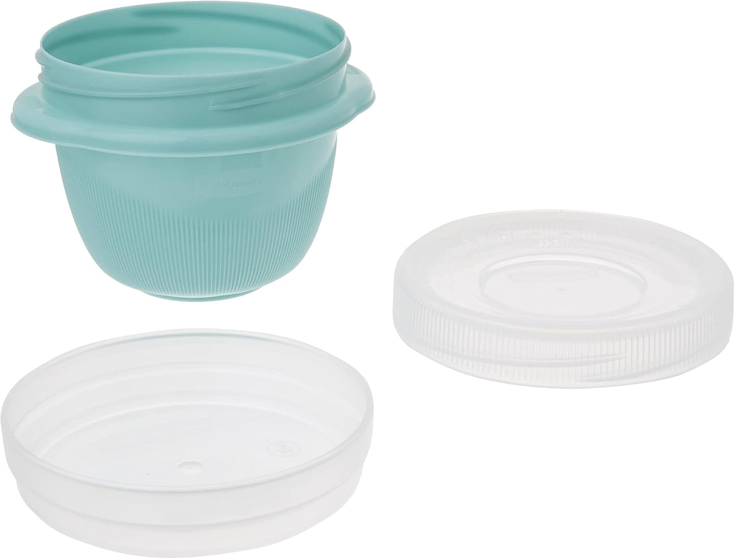 Rubbermaid TakeAlongs Snacking Food Storage Containers, 2 Cups Size - 2 Lids, Trays, and Containers 7S87