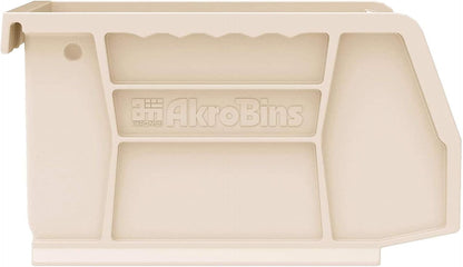 Akro-Mils 30210 AkroBins Plastic Storage Bins, Space-Saving Stackable Bins for Garage, Pantry, Craft Organization, 5" x 4" x 3", Black, 24-Pack