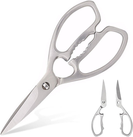Jasni 100% Full Stainless Steel separable Sharp Powerful Kitchen Scissors Multi-Purpose Heavy Duty Dishwasher Safe Food Scissors Kitchen Shears for Chicken Poultry bone