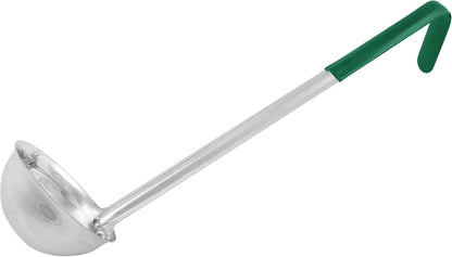 Winco 1/2 oz Red Stainless Steel Ladle