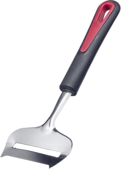 Westmark Stainless Steel Cheese Slicer – Multi-functional German Cheese Slicer, Handheld Hard & Semi-Hard Cheese Cutter, Adjustable Cheese Shaver, Ergonomic Handle, Dishwasher Safe, Red/Black