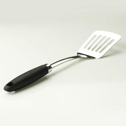 Stainless Steel Slotted Turner Spatula, Metal Spatula for Cast Iron & Stainless Steel Pans, Thin Edge Kitchen Turner for Eggs, Pancakes, Burgers, Dishwasher Safe