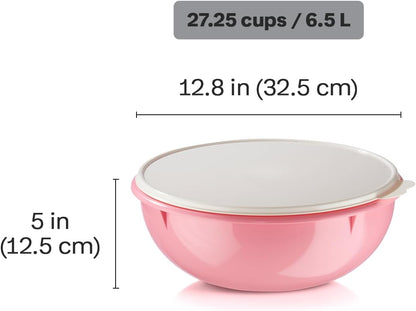 Tupperware Fix-N-Mix Vintage Pink Mixing Bowl - 1.7 Gallon