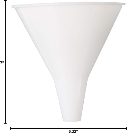 Hutzler Plastic Funnel, 32-Ounce Wide, Natural