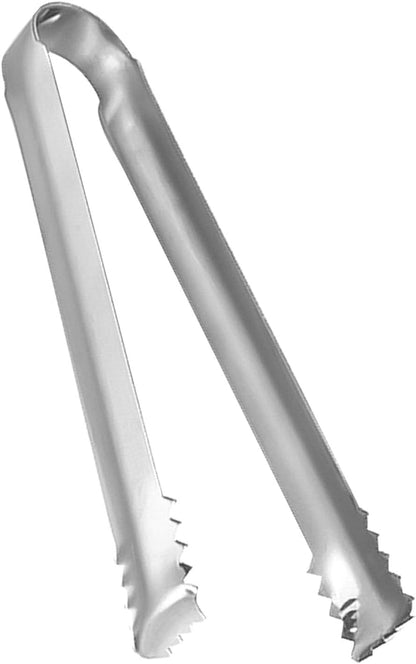 Ice Tongs Stainless Steel Small Tongs with Sharp Teeth for Ice Bucket Sugar Cubes Coffee Bar Food Serving Kitchen Tool