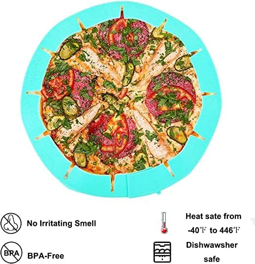 Adjustable Pie Crust Shield,Pie Edge Protector Tools,Round Silicone Baking Cake Pizza Cover,BPA-Free,for Halloween Christmas Party Baking,Fits 8-11.5 Inches Pie (Green-2PCS)