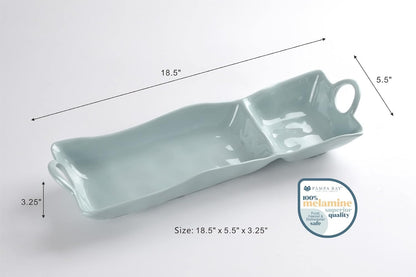 Pampa Bay Shatterproof Melamine Chip and Dip (Pastel Blue)