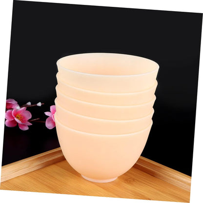 Didiseaon Odorless Anti-drop Silicone Mixing Bowl for Facial Masks Cooking Flexible Microwave Dishwasher Safe for Ingredients Sauces Medium Green