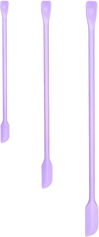Silicone Spatula Set 3Pcs, Mini Jar Scraper for Makeup & Food