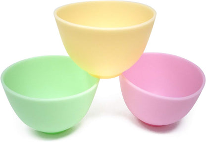 Honbay 5PCS Silicone Mixing Bowls Prep and Serve Bowls for Mixing Facial Mask or Holding Ingredient (8.5��5CM)
