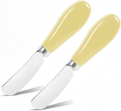 Butter Spreader Knife Set, 2 Pack Butter Knives and Cheese Knives