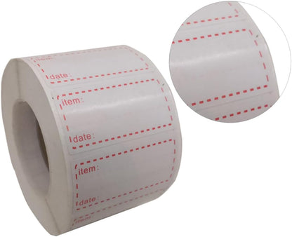 STOBOK 3rolls Eco-Friendly Kitchen Food Date Stickers Non-Toxic Labels for Containers Pantry Expiration Dates