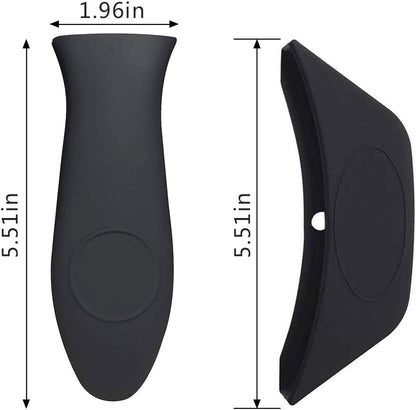 Silicone Hot Handle Cover, Assist Pan Holder for Cast Iron Skillets and Traditional Pots - Red