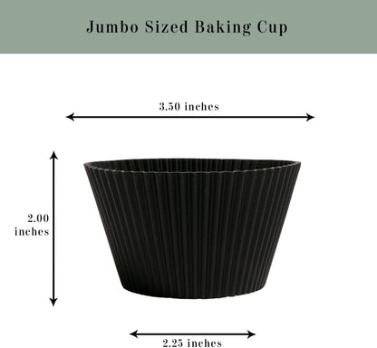 The Silicone Kitchen Reusable Silicone Bento Baking Cup, Non-Toxic, BPA Free, Dishwasher Safe Bento Box Accessories Lunch Box Dividers, Square and Rectangle, 24 Pack, Matte Black