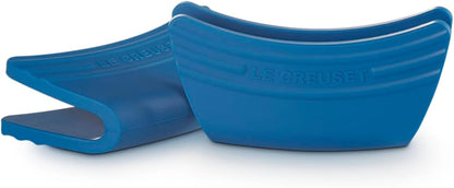Le Creuset Silicone Set of 2 Handle Grips, 5" x 2 1/2" each, Black