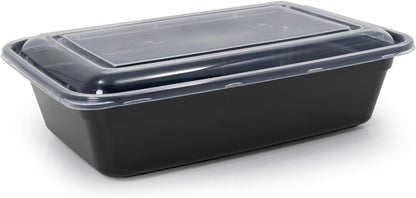 10-Piece Meal Prep Containers with Lids, Single Compartment, BPA-Free, Leak-Resistant, Microwave and Dishwasher Safe, Made for Family Meals and Easy Serving