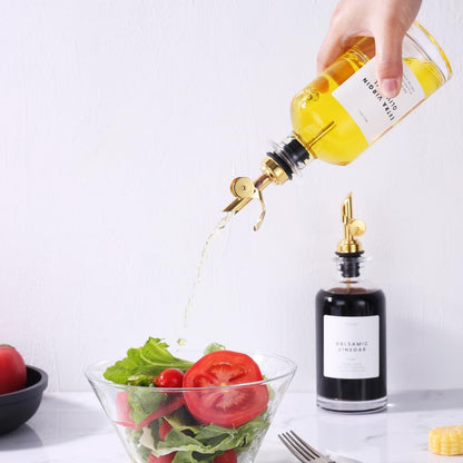 Molimoli - Premium Olive Oil Dispenser Bottles for Kitchen with Pourer - Oil and Vinegar Dispenser Set, Glass Dispenser for Kitchen, Dispenser Bottle of 350ml