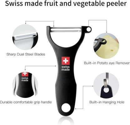 Original Swiss Made Peeler Vegetable&Fruits stainless steel blade Peeler for kitchen (ORANGE-vegetable grater)