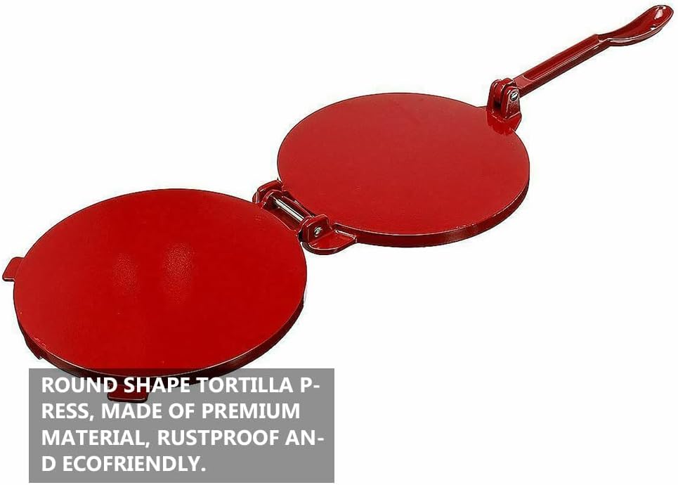 YARNOW Tortilla Press 6.49 inch Aluminum Alloy Dough Press Machine for Flour Tortillas Empanadas Pie Shells Dumplings and Flatbreads Kitchen Tool for Home Cooking