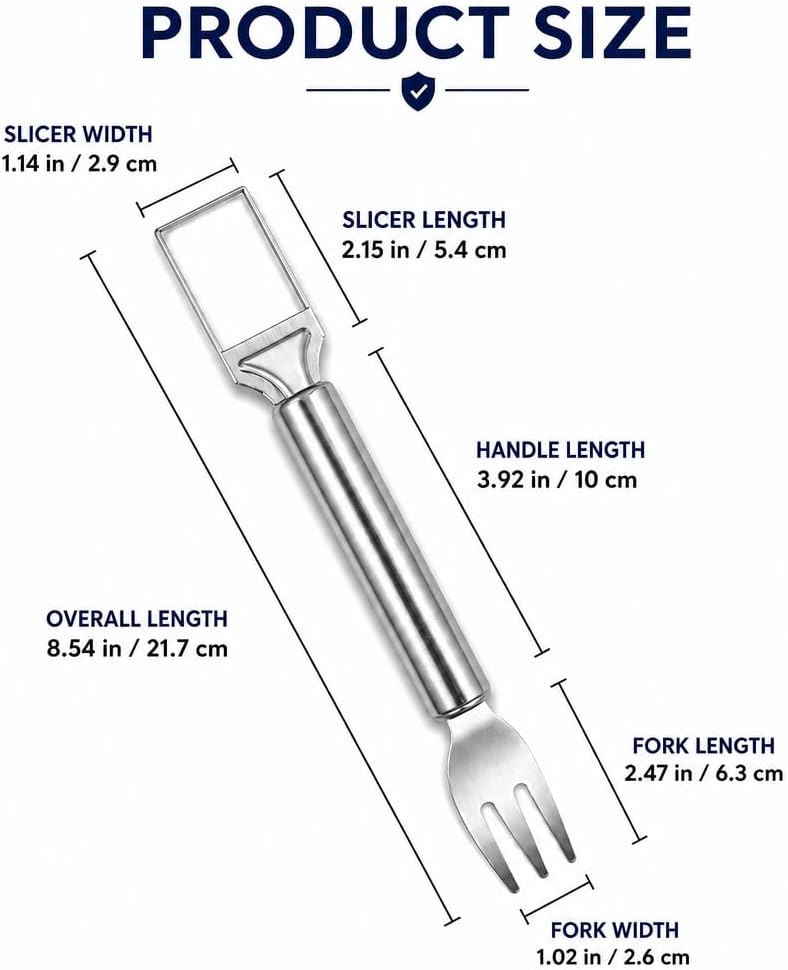 2 in 1 Stainless Steel Watermelon Slicer Fork