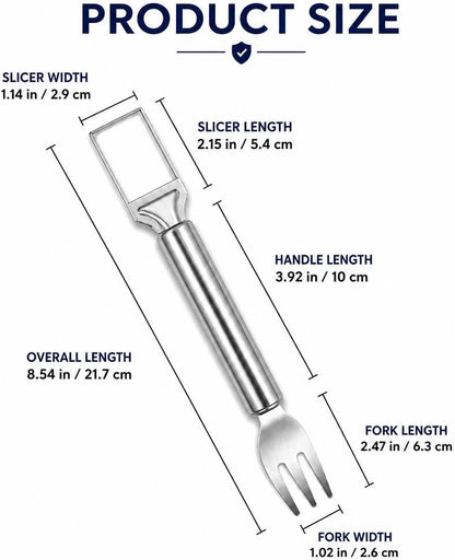 2 in 1 Stainless Steel Watermelon Slicer Fork