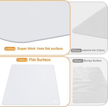 35.5" x 23.6" Extra Large Silicone Mat, Silicone Craft Mat for Placemat Baking Painting Clay Art and More (Black)