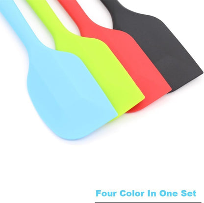 Silicone Spatula 4-piece Set, Heat-Resistant Spatulas, Non-stick Rubber Spatulas with Stainless Steel Core