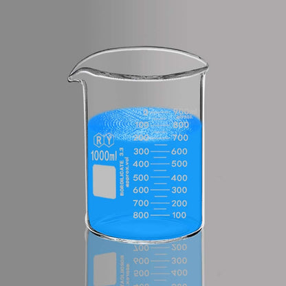 Graduated Glass Measuring Low Form Beaker Set (50ml+100ml+250ml)
