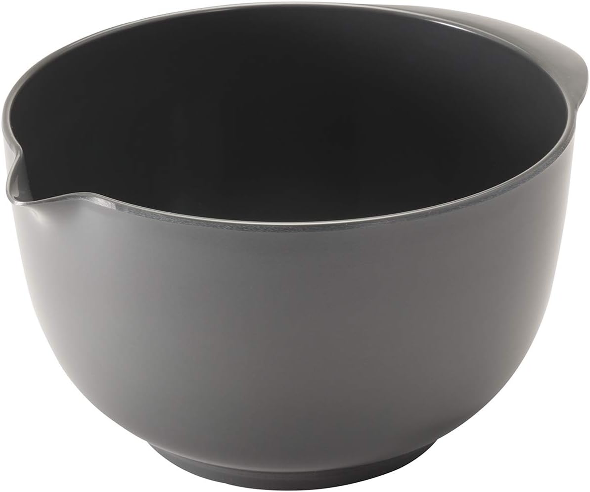 Hutzler Classic 2 Liter Melamine Mixing Bowl, Gray