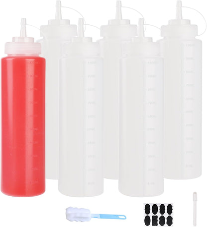 32 oz / 1000 ml Plastic Squeeze Bottles 3-Hole