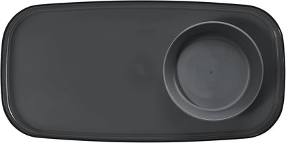 madesmart dipware Small Serving Plate, Stackable & Removable Dip Bowl for Salsa, Queso, Salad, Olives, Dishwasher & Microwave Safe, Multipurpose Plate & Bowl, Blue