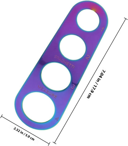 Stainless Steel Spaghetti Measure Tool, Portion Guide 4 Hole