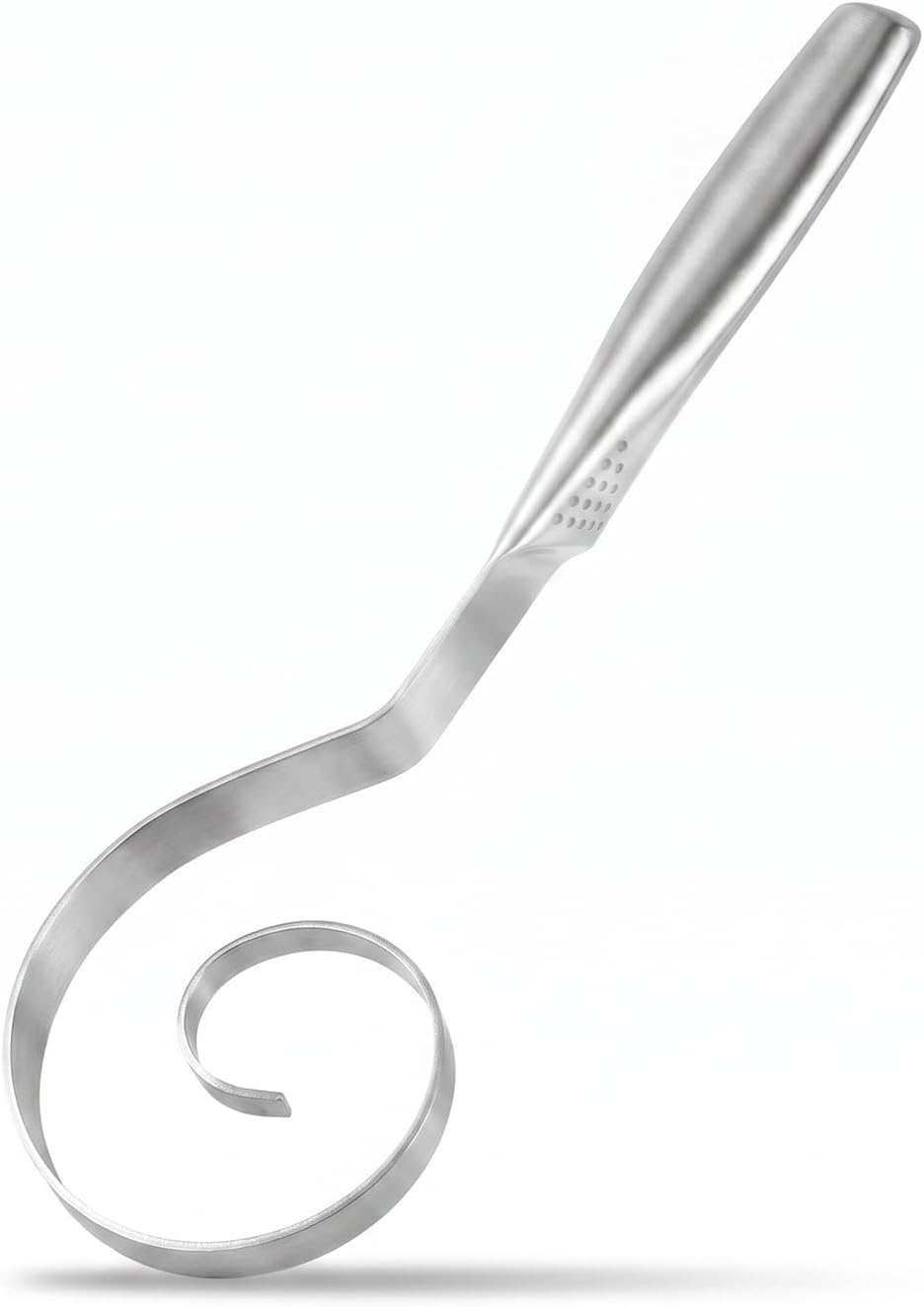 Seamless Stainless Steel Dough Whisk, Dutch Style Danish Dough Whisk for Sourdough, Hand Mixing Tool for Bread, Pizza, Pastry, Cake Batter and Biscuits, 10", Dishwasher Safe