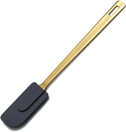 Gold Ladle, Berglander Stainless Steel Kitchen Ladle With Titainium Gold Plating, Soup Ladle, Cooking Ladle, Metal Soup Spoon For Cooking, Dishwasher Safe, Easy to Clean